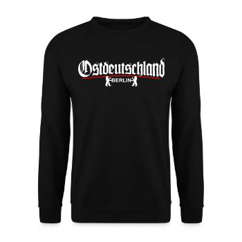 Ostdeutschland - BERLIN - Unisex Pullover - Schwarz - Vorne - Alina (178cm) & Michal (187cm)