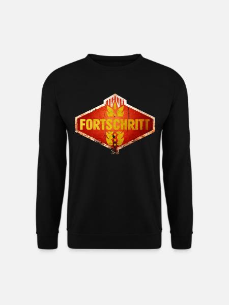DDR FORTSCHRITT Ostalgie Vintage Logo - Unisex Pullover - Schwarz