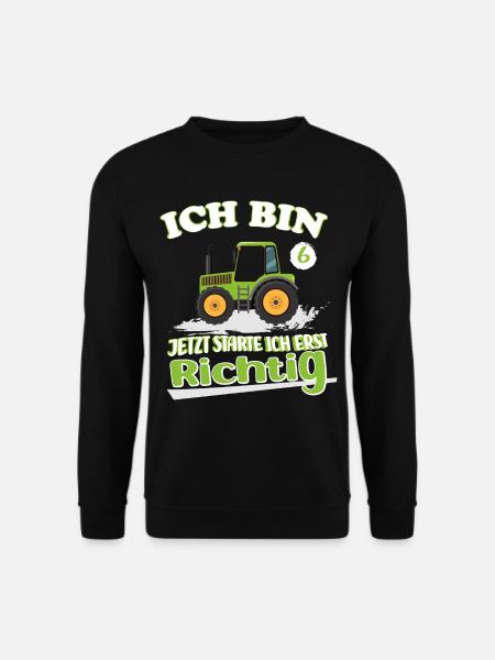 ich bin 6 jetzt starte ich erst richtig - Sweat-shirt Unisexe - noir