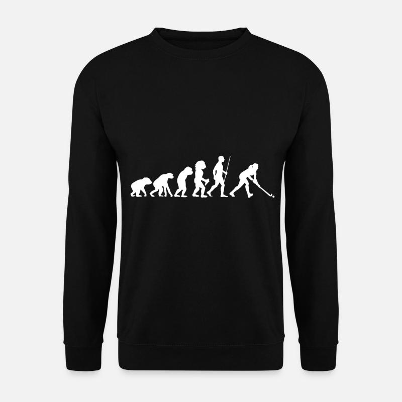 Feldhockey Evolution Geschenk Feldhockey Spieler G - Unisex Pullover - Schwarz
