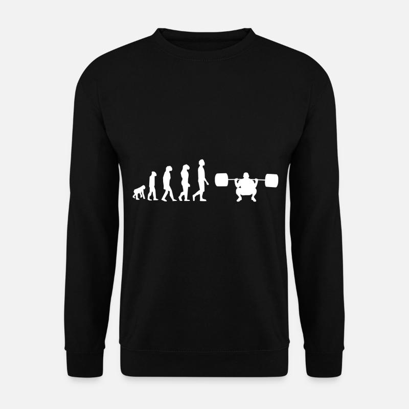 Weightlifting evolution - Unisex Sweatshirt - black