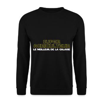 Super agriculteur - Sweat-shirt Unisexe - noir - Devant - Alina (178cm) & Michal (187cm)