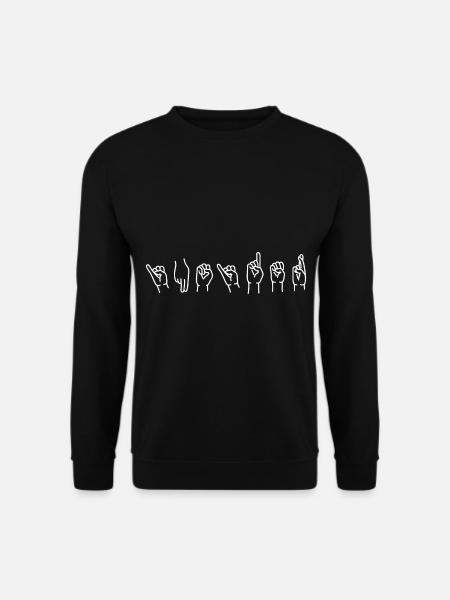 Sign language - Unisex Sweatshirt - black