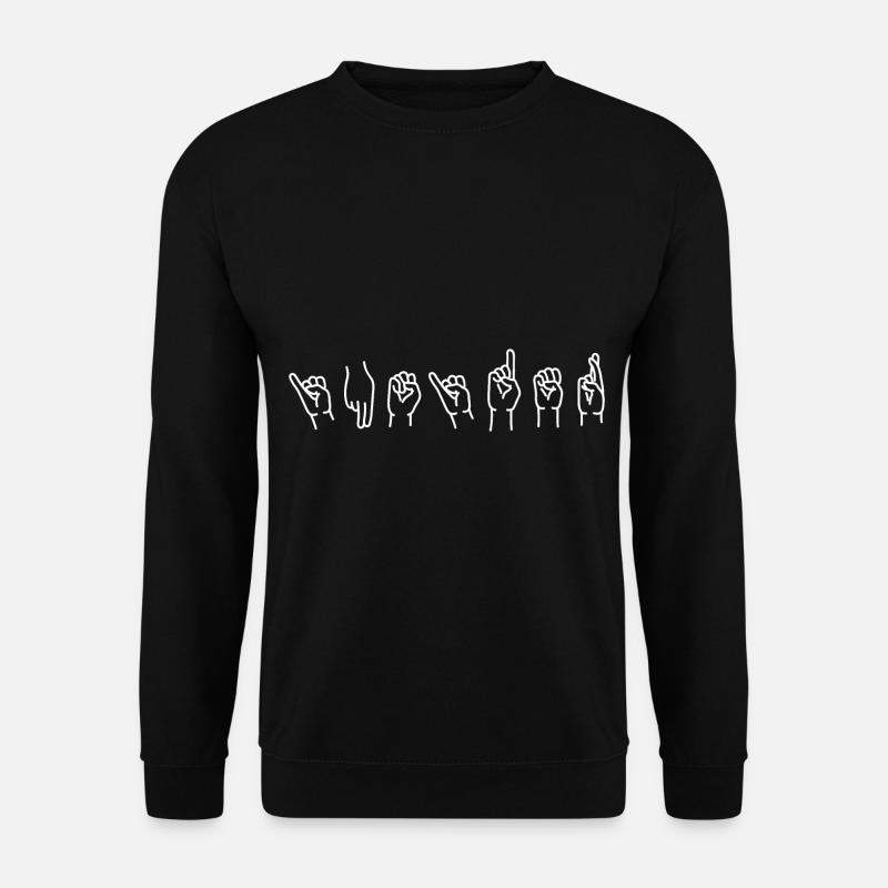 Sign language - Unisex Sweatshirt - black