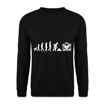Cement mixer evolution - Unisex Sweatshirt - black - Front - Alina (178cm) & Michal (187cm)