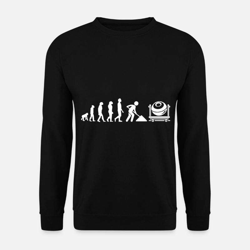 Cement mixer evolution - Unisex Sweatshirt - black