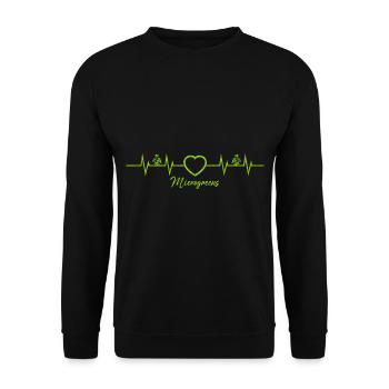 Microgreens Gärtner Landwirt Gärtner Microgreen - Unisex Pullover - Schwarz - Vorne - Alina (178cm) & Michal (187cm)