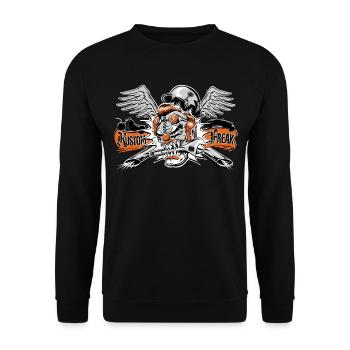 Kustom Freak - Unisex Pullover - Schwarz - Vorne - Alina (178cm) & Michal (187cm)