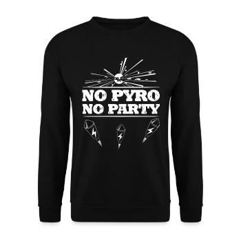 Fireworks pyro missiles - Unisex Sweatshirt - black - Front - Alina (178cm) & Michal (187cm)