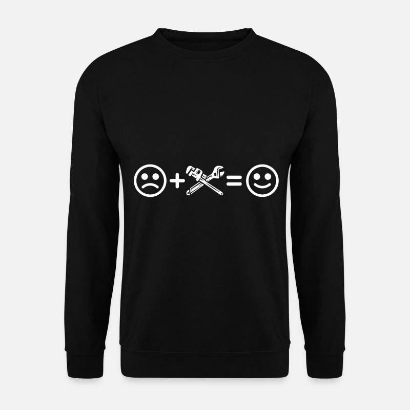 Installateur Macht Glücklich - Unisex Pullover - Schwarz