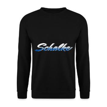 Schalke - Unisex Pullover - Schwarz - Vorne - Alina (178cm) & Michal (187cm)