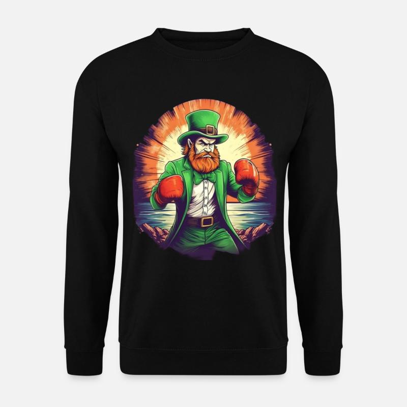 St. Patrick's Day Shamrock Boxes - Unisex Sweatshirt - black