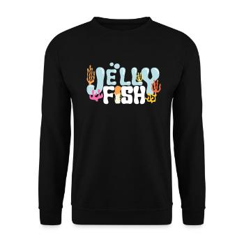 OCEAN D'EAU DE QUALITÉ DE JELLYFISH - Sweat-shirt Unisexe - noir - Devant - Alina (178cm) & Michal (187cm)