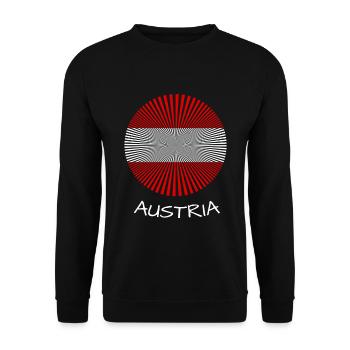 Austria - Unisex Pullover - Schwarz - Vorne - Alina (178cm) & Michal (187cm)