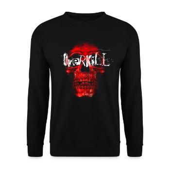 Crâne d'horreur excessif - Sweat-shirt Unisexe - noir - Devant - Alina (178cm) & Michal (187cm)