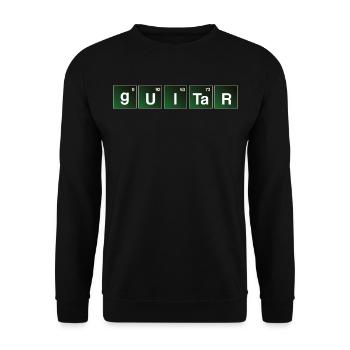 Guitar Bad Periodic Table Guitar Shirt - Unisex Sweatshirt - black - Front - Alina (178cm) & Michal (187cm)