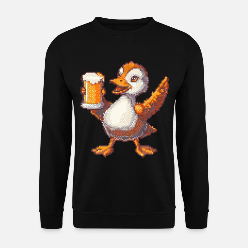 Bière Goose Pixel - Sweat-shirt Unisexe - noir