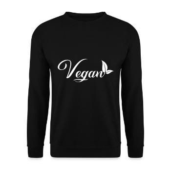 Vegan - Unisex Pullover - Schwarz - Vorne - Alina (178cm) & Michal (187cm)