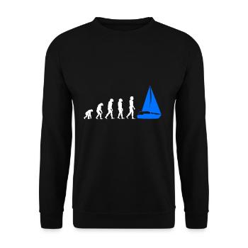 Voile | Marin cadeau | Cadeau voile drôle - Sweat-shirt Unisexe - noir - Devant - Alina (178cm) & Michal (187cm)