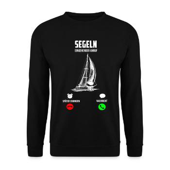 Naviguer | Cadeau marin | La voile de cadeau drôle - Sweat-shirt Unisexe - noir - Devant - Alina (178cm) & Michal (187cm)