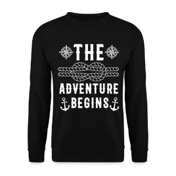 Naviguer | Cadeau marin | La voile de cadeau drôle - Sweat-shirt Unisexe - noir - Devant - Alina (178cm) & Michal (187cm)