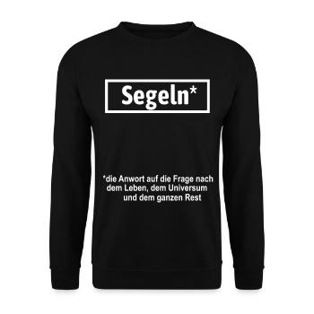 Sailing | Gift Sailor | Gift sailing funny - Unisex Sweatshirt - black - Front - Alina (178cm) & Michal (187cm)