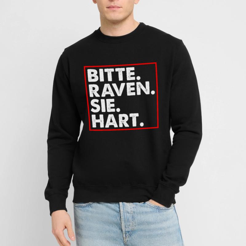 Bitte raven Sie hart Goa Techno Dubstep Unisex Pullover