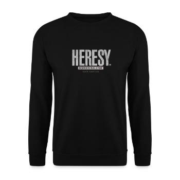 Conception d'athéisme Bonbons athées - Humour anti-religion - Sweat-shirt Unisexe - noir - Devant - Alina (178cm) & Michal (187cm)