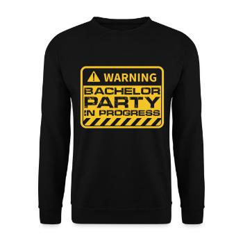JGA enterrement de vie de garçon Bachlor-Party Mariage - Sweat-shirt Unisexe - noir - Devant - Alina (178cm) & Michal (187cm)