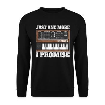 Synthesizer Synth Analog Raw Drôle - Sweat-shirt Unisexe - noir - Devant - Alina (178cm) & Michal (187cm)