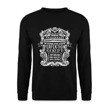 Lebensmittelkontrolleur Geschenkidee Nahrungskontr - Unisex Pullover - Schwarz - Vorne - Alina (178cm) & Michal (187cm)
