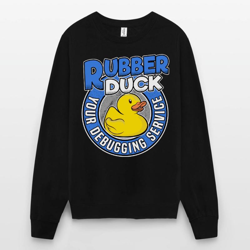 Funny Rubber Duck Debugging Service Coder Gift Unisex Sweatshirt