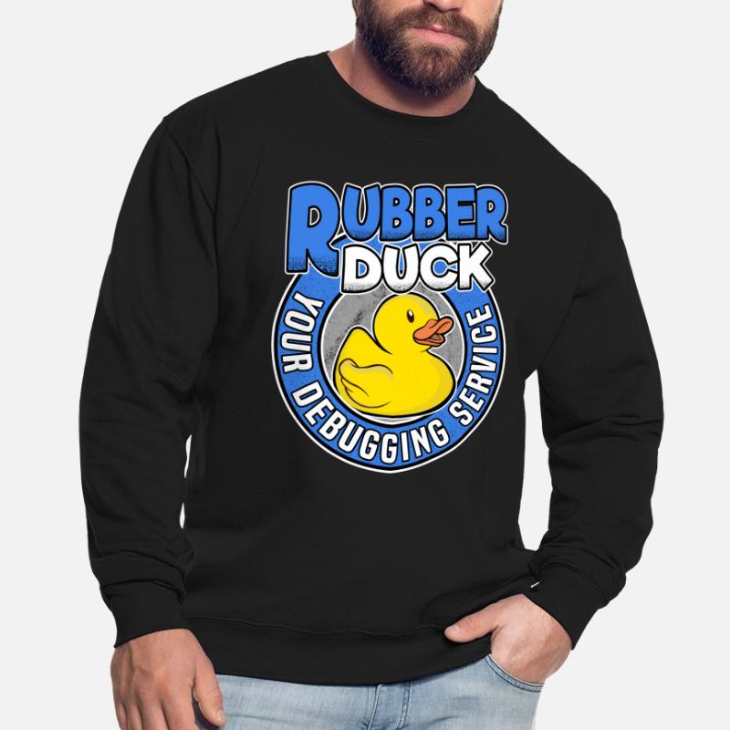 Funny Rubber Duck Debugging Service Coder Gift Unisex Sweatshirt