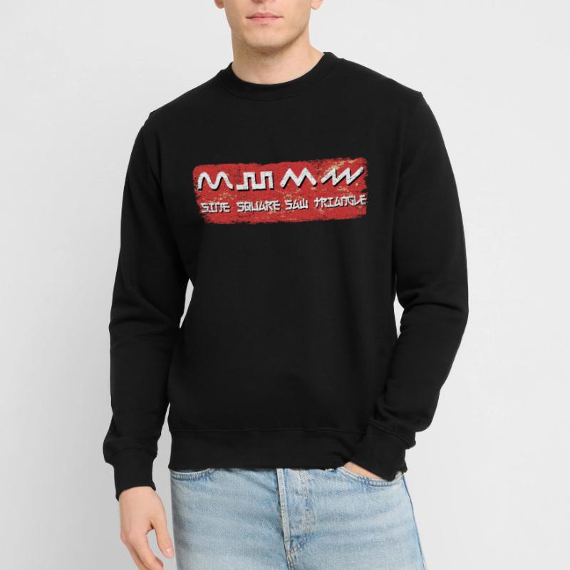 Analog Retro Synthesizer Envelope Waveforms Synths Unisex Sweatshirt