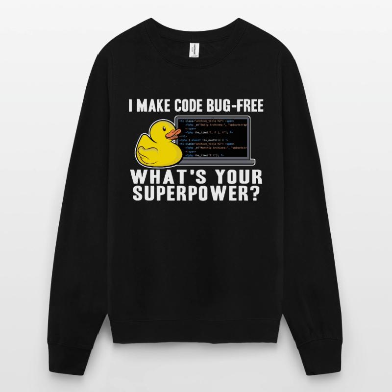 Programmierer Ente Programmieren Debugging Lustig Unisex Pullover