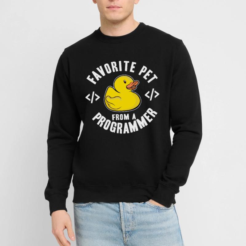 Programmeurs Canard Programmation Debugging Drôle Sweat-shirt Unisexe
