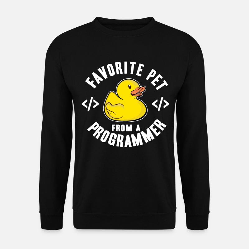 Programmeurs Canard Programmation Debugging Drôle - Sweat-shirt Unisexe - noir