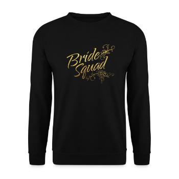 Enterrement de vie de jeune fille de l’équipe Bride, Conception nuptiale - Sweat-shirt Unisexe - noir - Devant - Alina (178cm) & Michal (187cm)