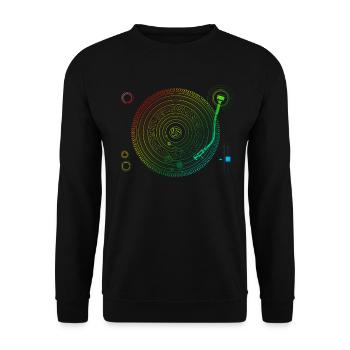Space DJ Design Solar System Platine EDM impression - Sweat-shirt Unisexe - noir - Devant - Alina (178cm) & Michal (187cm)