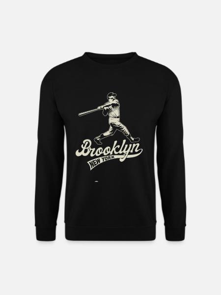 Brooklyn Birthplace of Baseball Badge - Unisex Sweatshirt - black