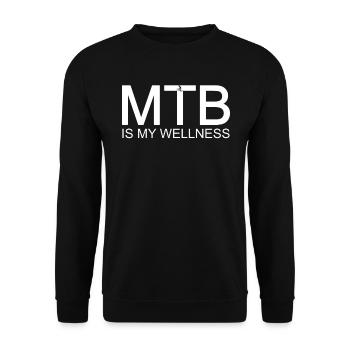 LE VTT EST MON BIEN-ÊTRE - Sweat-shirt Unisexe - noir - Devant - Alina (178cm) & Michal (187cm)