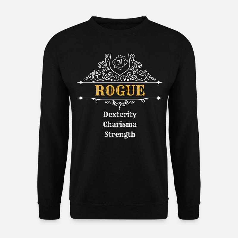 ROGUE | Dungeons n Dragons, DSA, RPG - Unisex Pullover - Schwarz