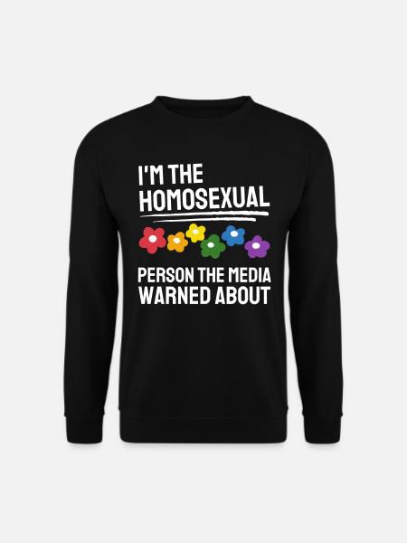 Lustig Regenbogen Blumen Blüte LGBTQ Geschenk LGBT - Unisex Pullover - Schwarz