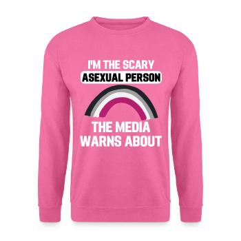 Ace Pride Regenbogen LGBTQIA Geschenk Asexuell - Unisex Pullover - Pink - Vorne