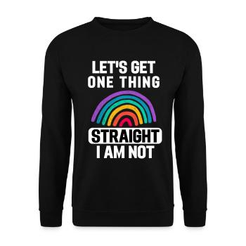 Rainbow Queer Gay Pride Cadeau drôle LGBT - Sweat-shirt Unisexe - noir - Devant - Alina (178cm) & Michal (187cm)