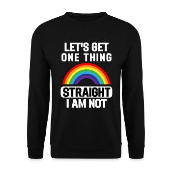 Rainbow Queer Gay Pride Month Cadeau LGBT - Sweat-shirt Unisexe - noir - Devant - Alina (178cm) & Michal (187cm)