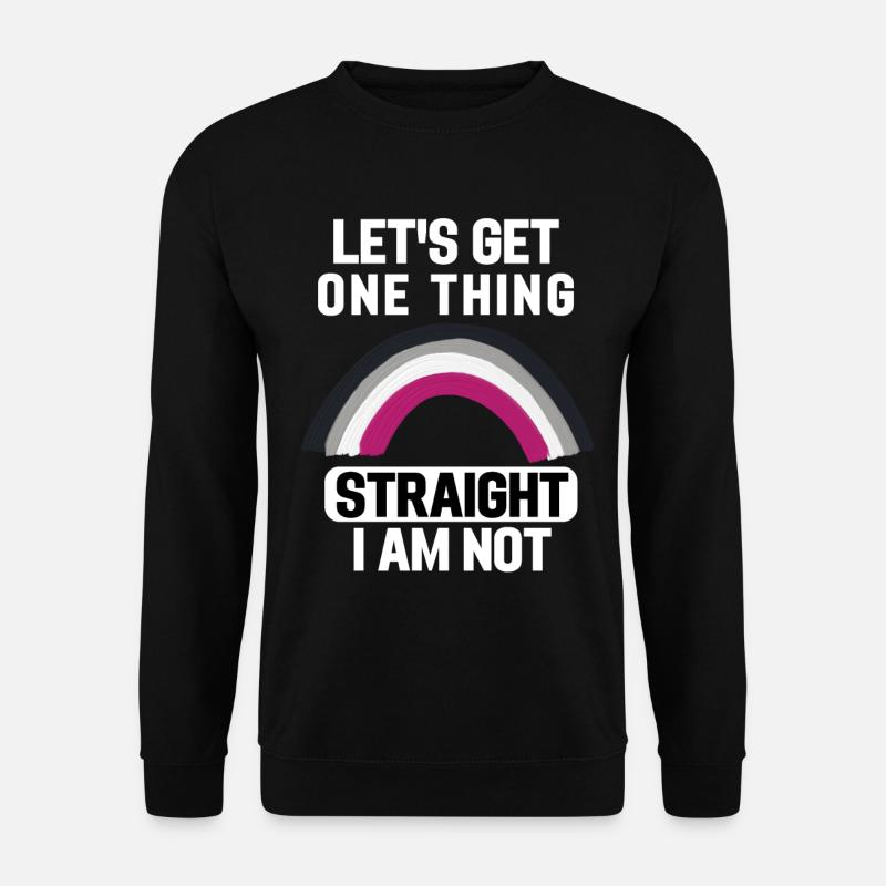 Regenbogen Ace Pride Month LGBT Geschenk Asexuell - Unisex Pullover - Schwarz