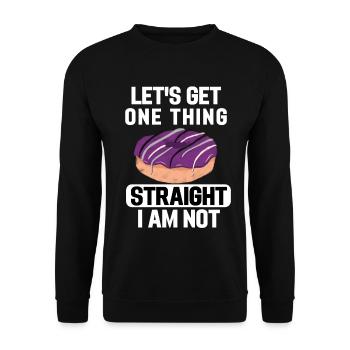 Ace Pride Month Donut LGBTQ Geschenk Asexuell - Unisex Pullover - Schwarz - Vorne - Alina (178cm) & Michal (187cm)