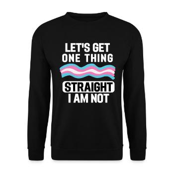 Mois de la fierté transgenre LGBT Cadeau Transsexuel - Sweat-shirt Unisexe - noir - Devant - Alina (178cm) & Michal (187cm)