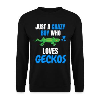 Amoureux des animaux Jeunes reptiles Animal Gift Gecko - Sweat-shirt Unisexe - noir - Devant - Alina (178cm) & Michal (187cm)